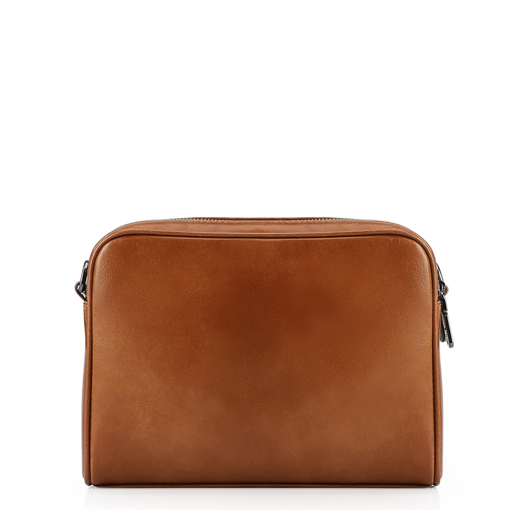 Bolsa Transversal Couro Marrom - imagem 3