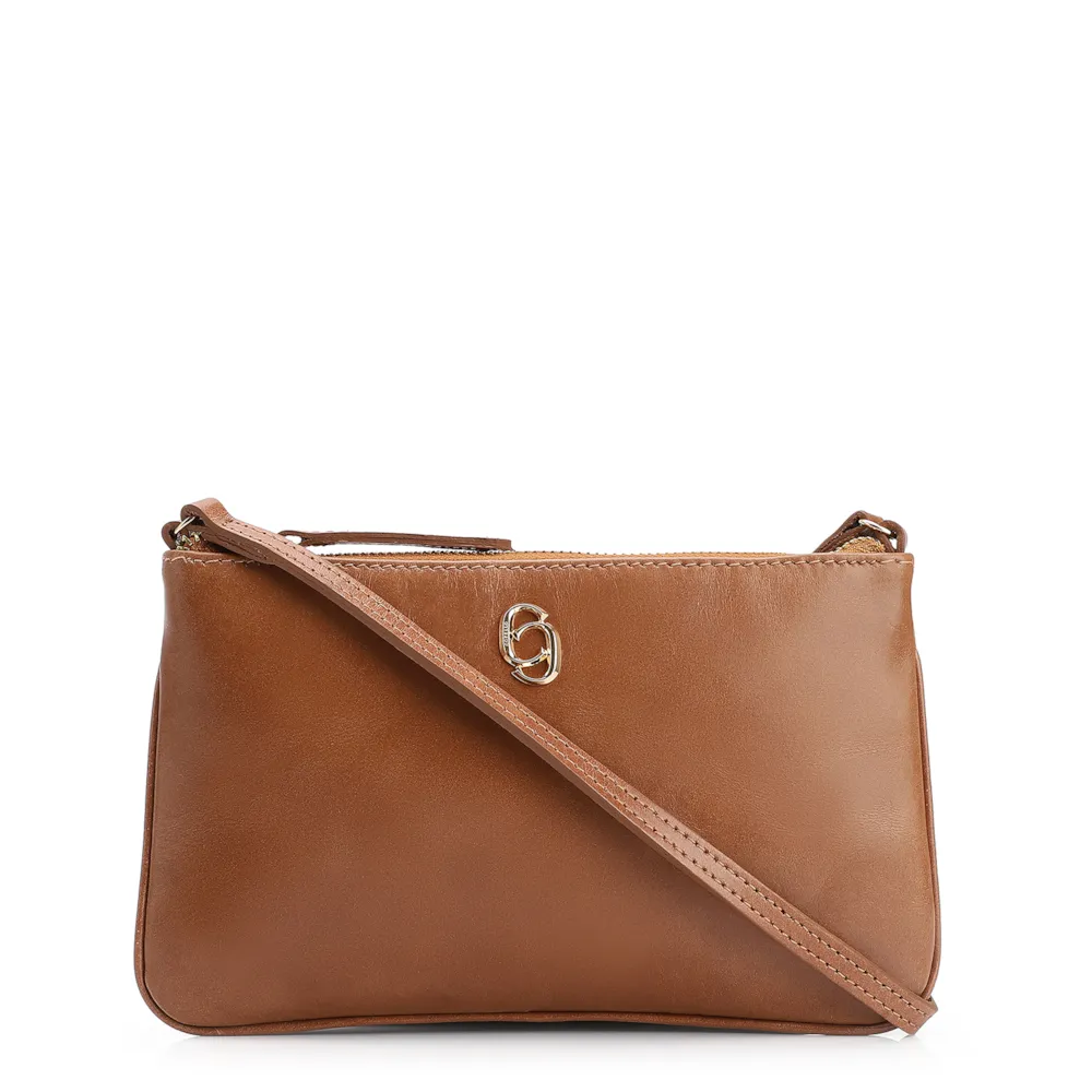 Bolsa Transversal Couro Marrom