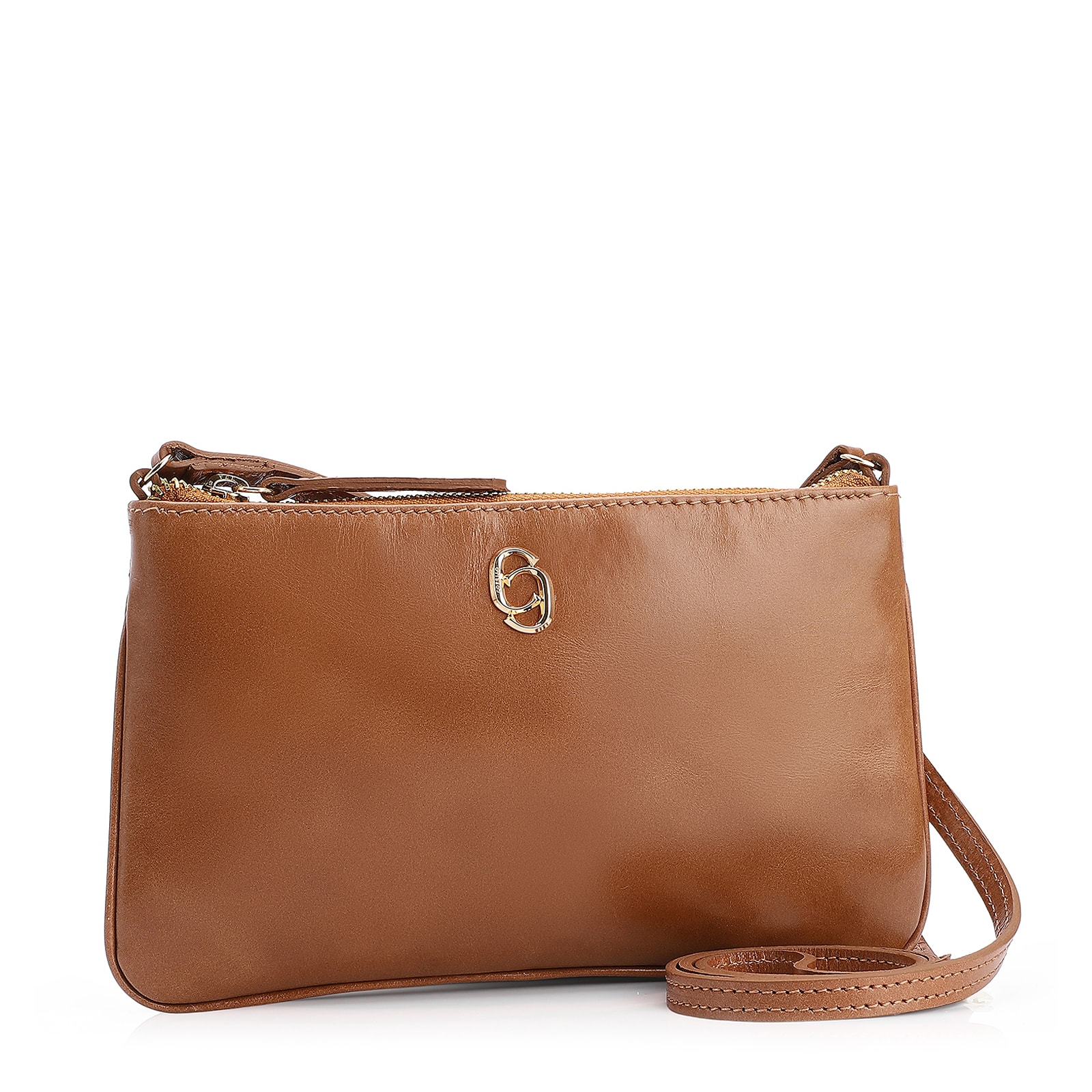 Bolsa Transversal Couro Marrom