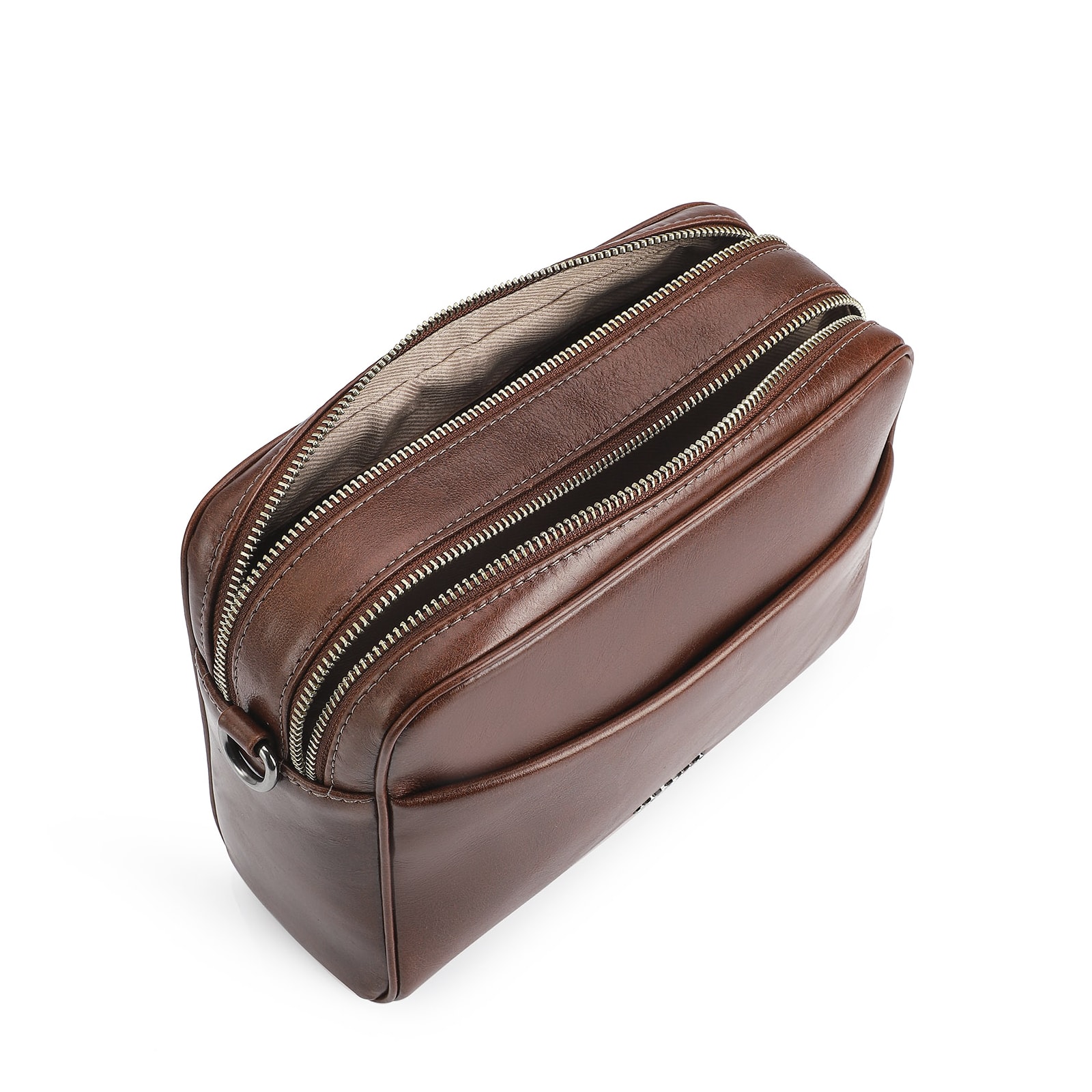 Bolsa Transversal Couro Marrom