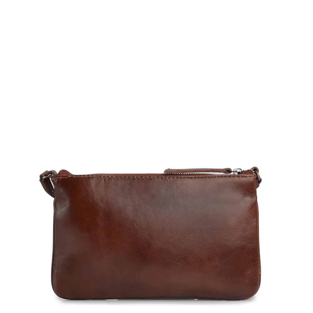 Bolsa Transversal Couro Marrom - imagem 4