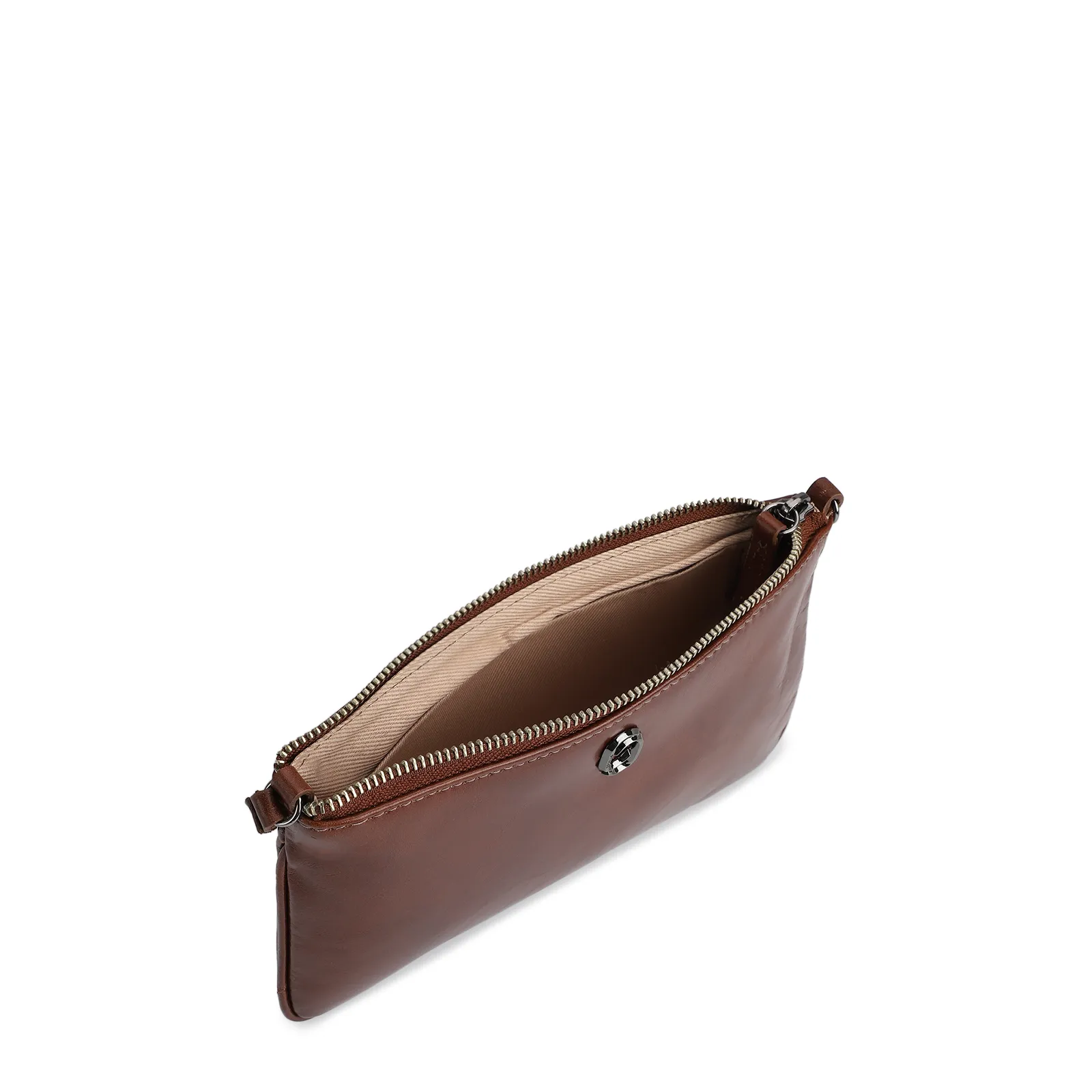 Bolsa Transversal Couro Marrom