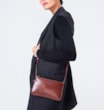 Bolsa Transversal Couro Marrom - imagem 2