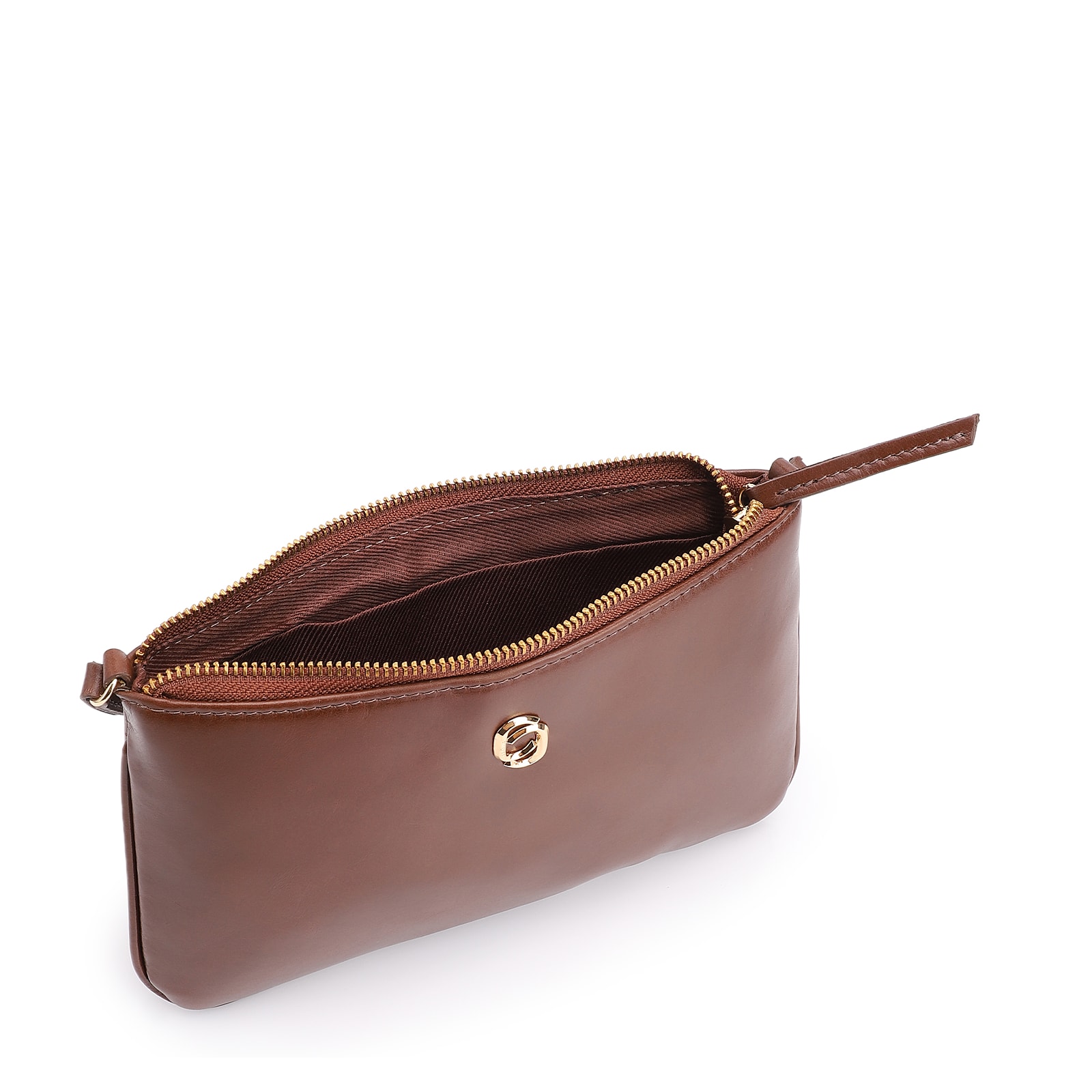 Bolsa Transversal Couro Marrom