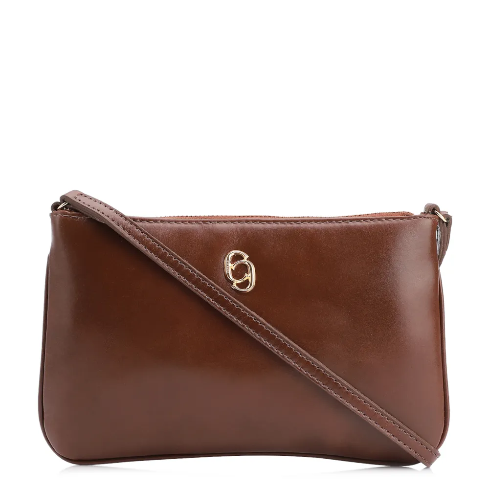 Bolsa Transversal Couro Marrom