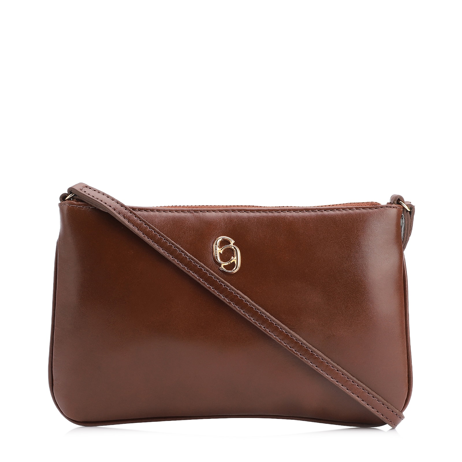 Bolsa Transversal Couro Marrom