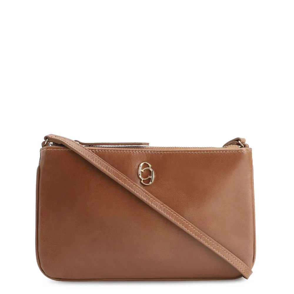 Bolsa Transversal Couro Marrom