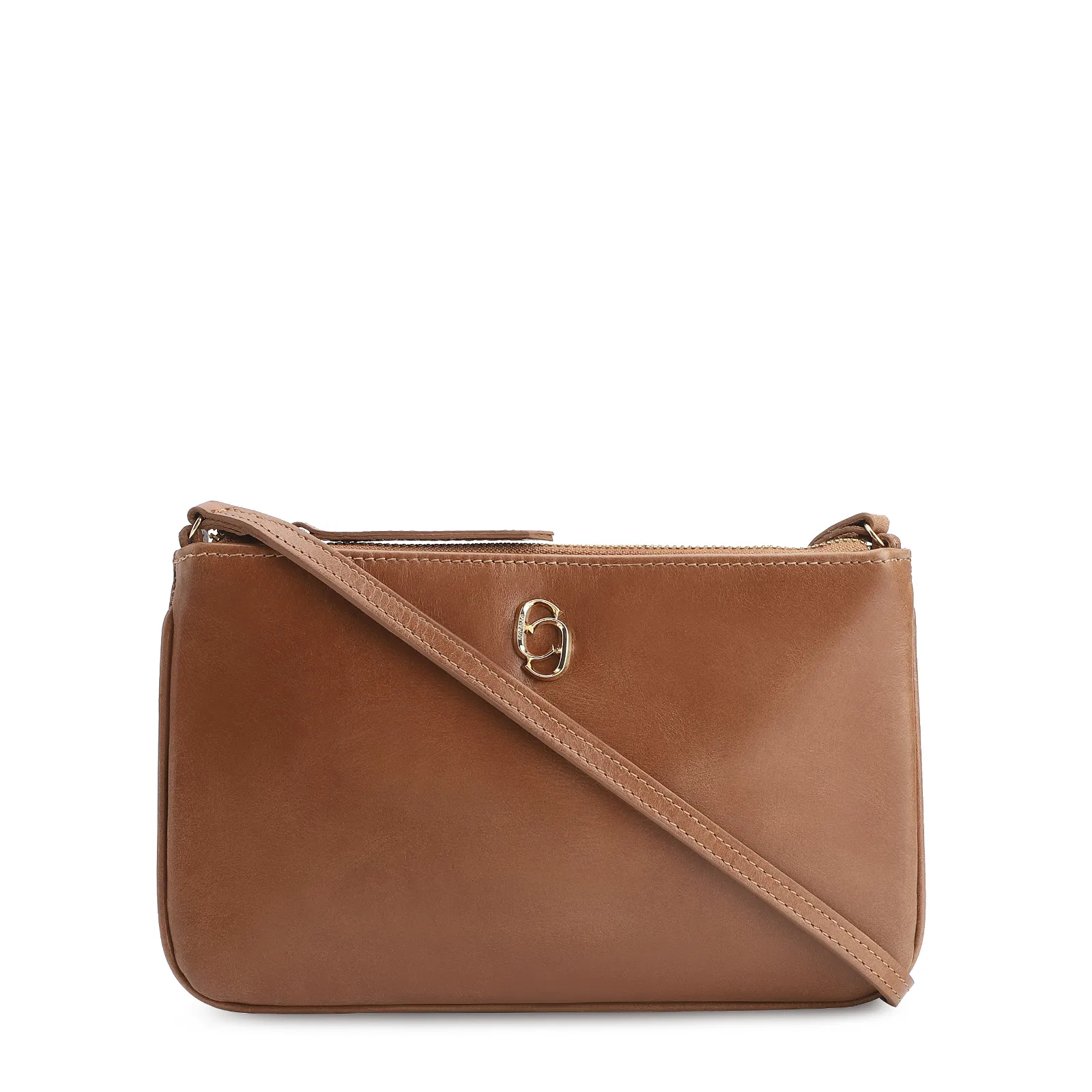 Bolsa Transversal Couro Marrom