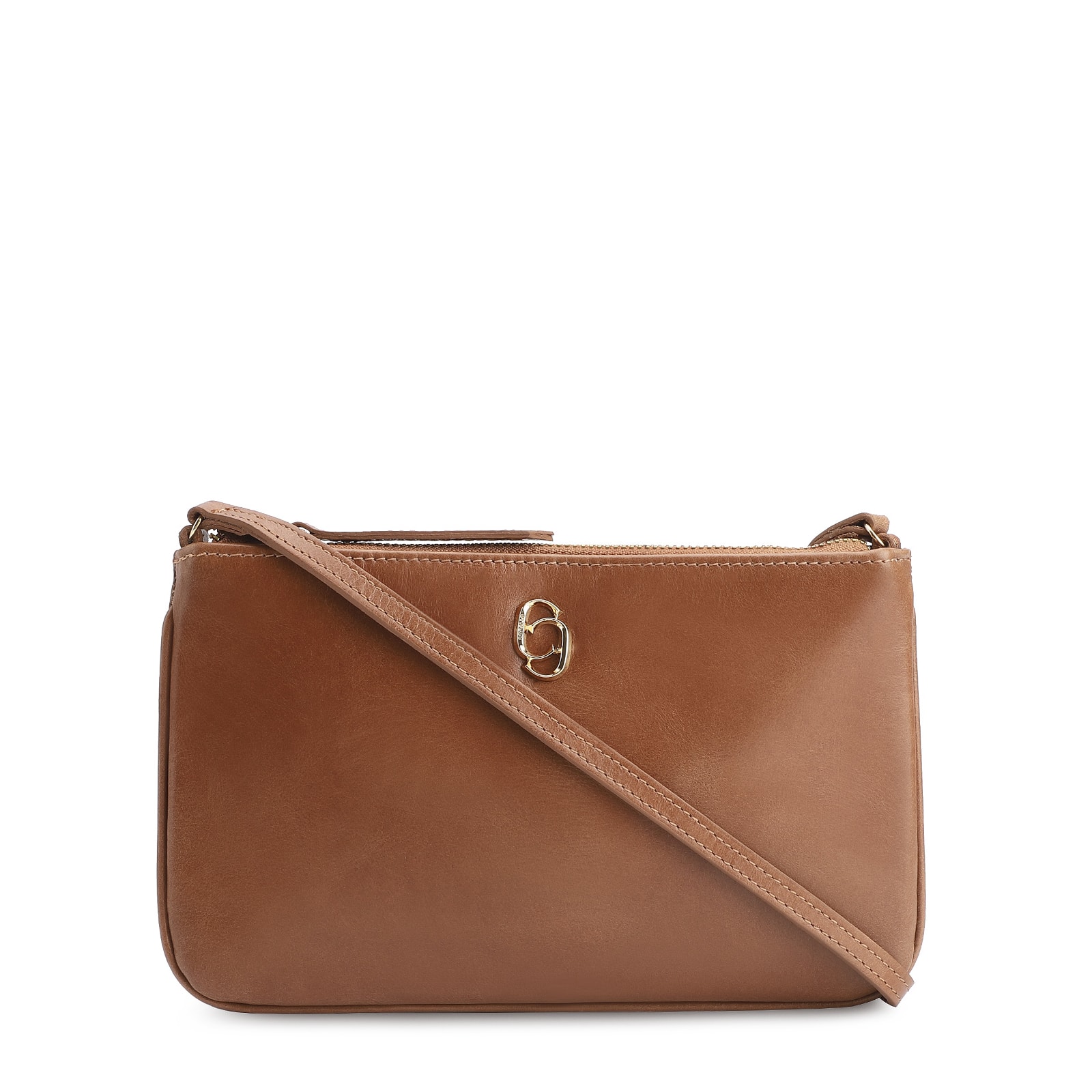 Bolsa Transversal Couro Marrom