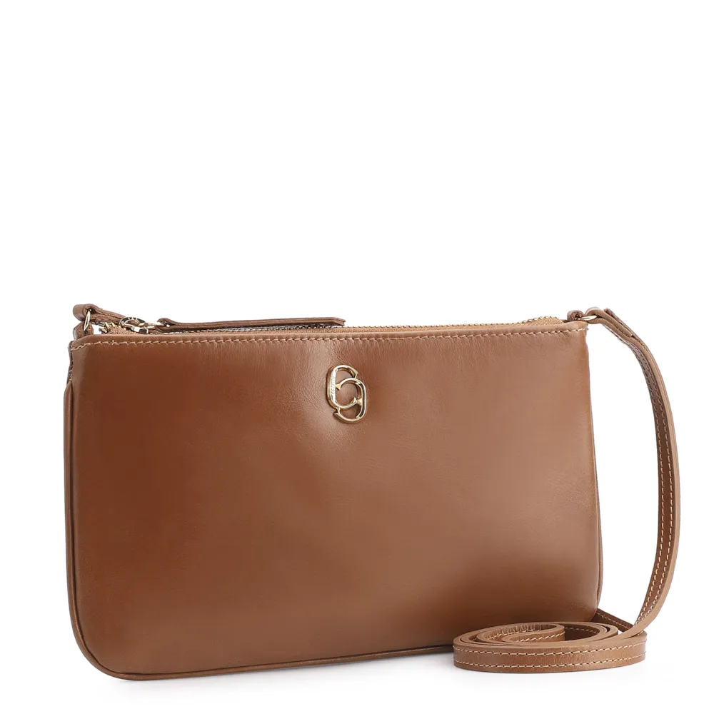 Bolsa Transversal Couro Marrom - imagem 2