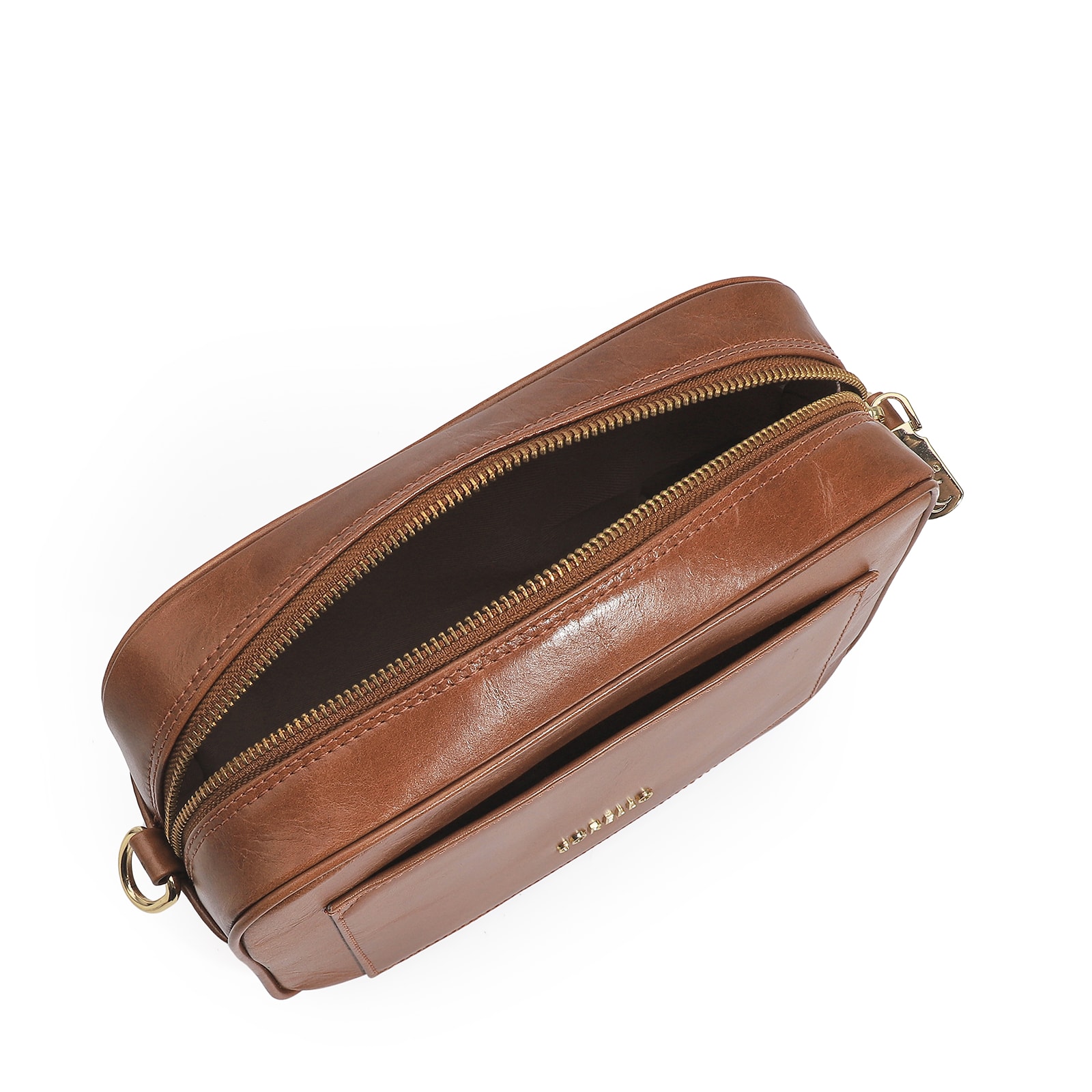 Bolsa Transversal Couro Marrom