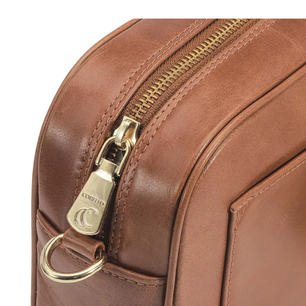 Bolsa Transversal Couro Marrom - imagem 5