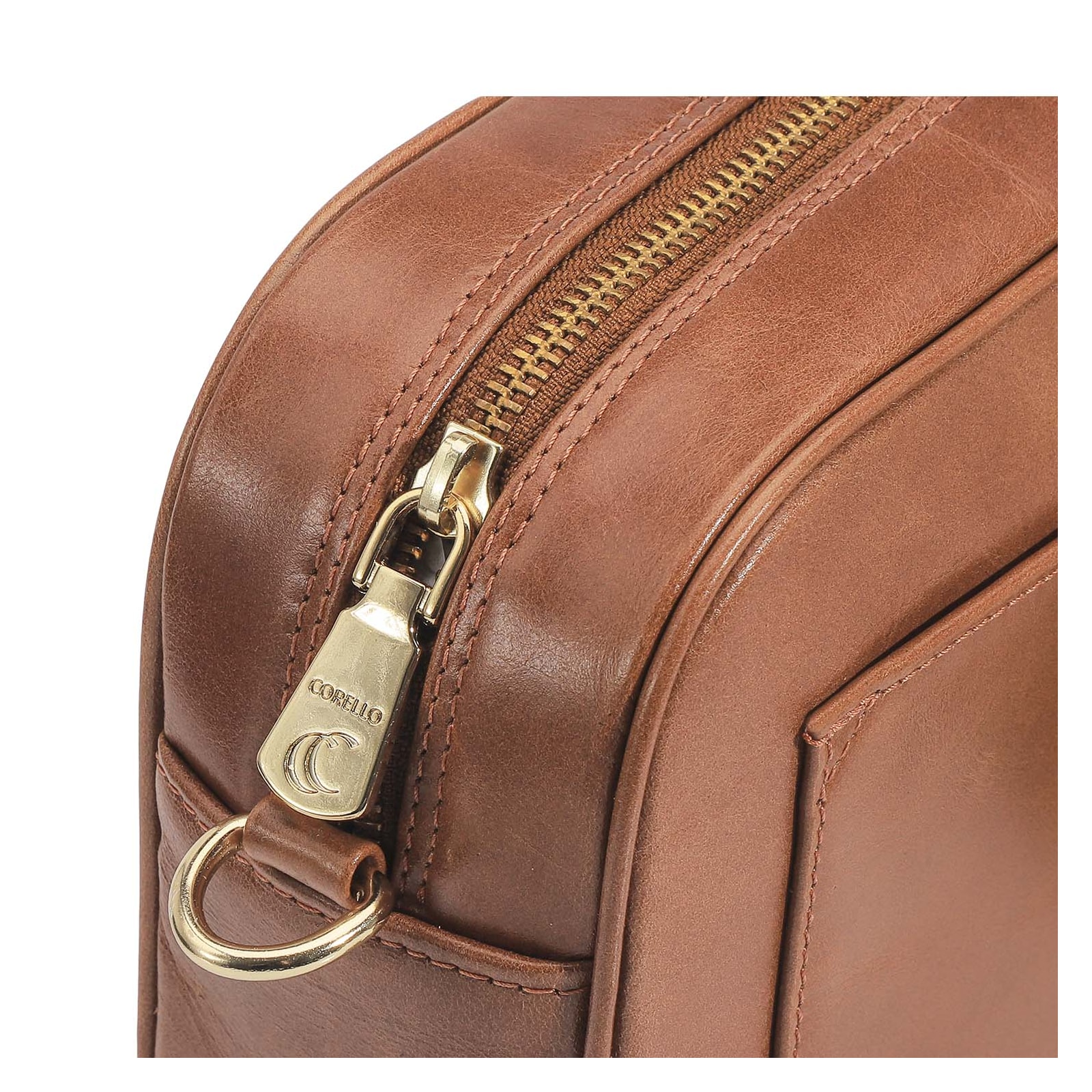 Bolsa Transversal Couro Marrom