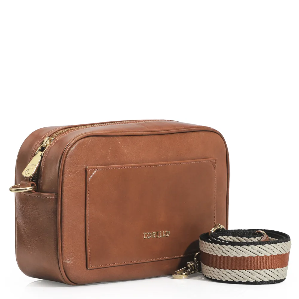 Bolsa Transversal Couro Marrom - imagem 2