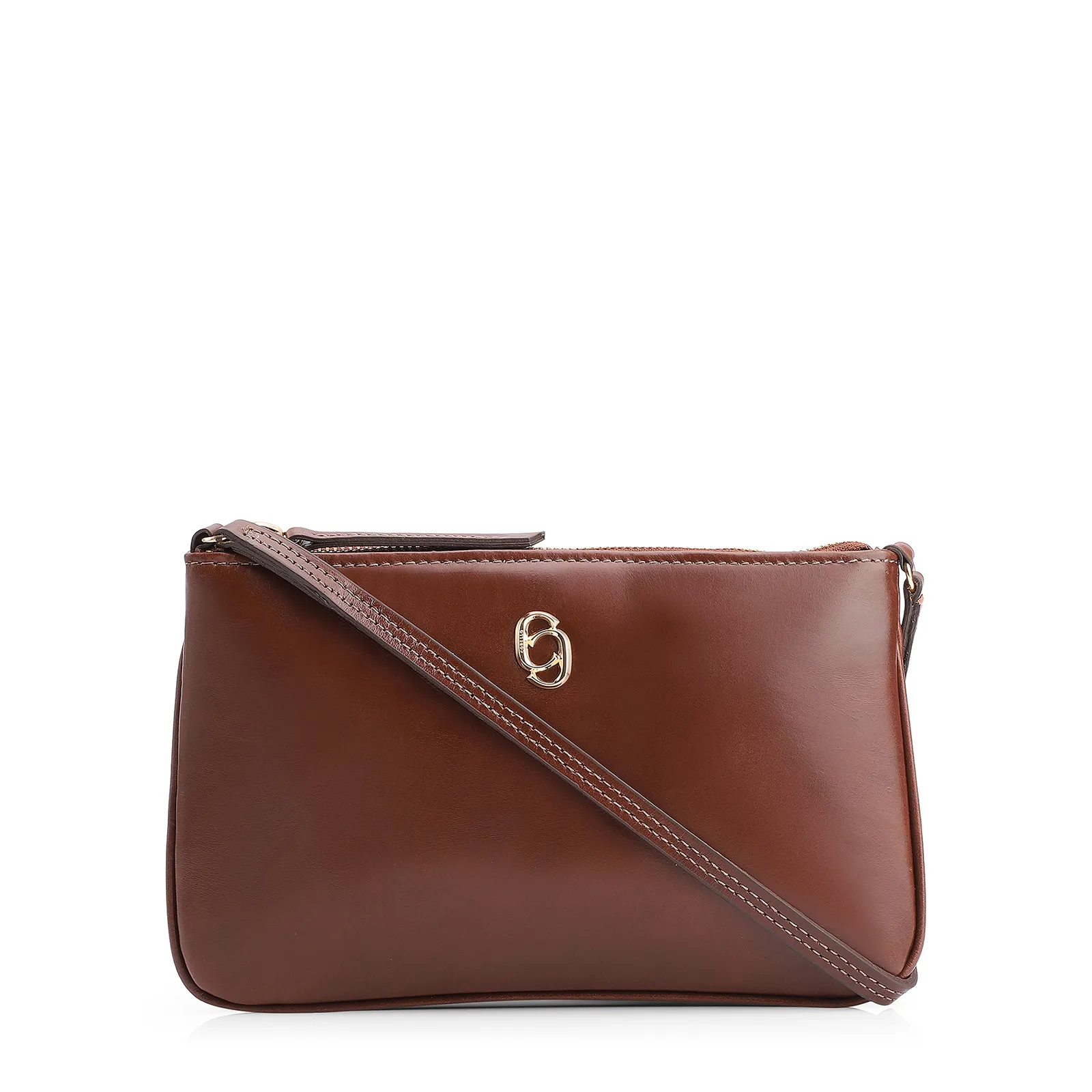 Bolsa Transversal Couro Marrom