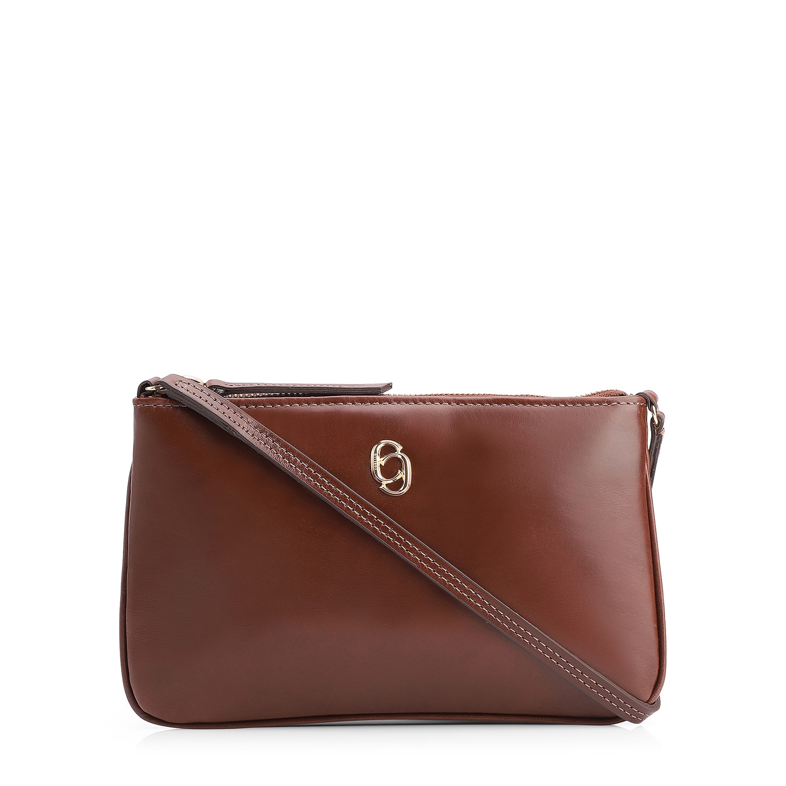 Bolsa Transversal Couro Marrom