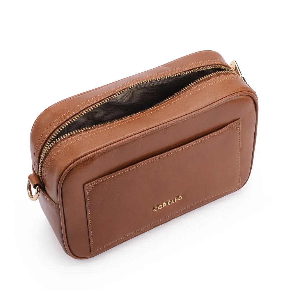 Bolsa Transversal Couro Marrom - imagem 4