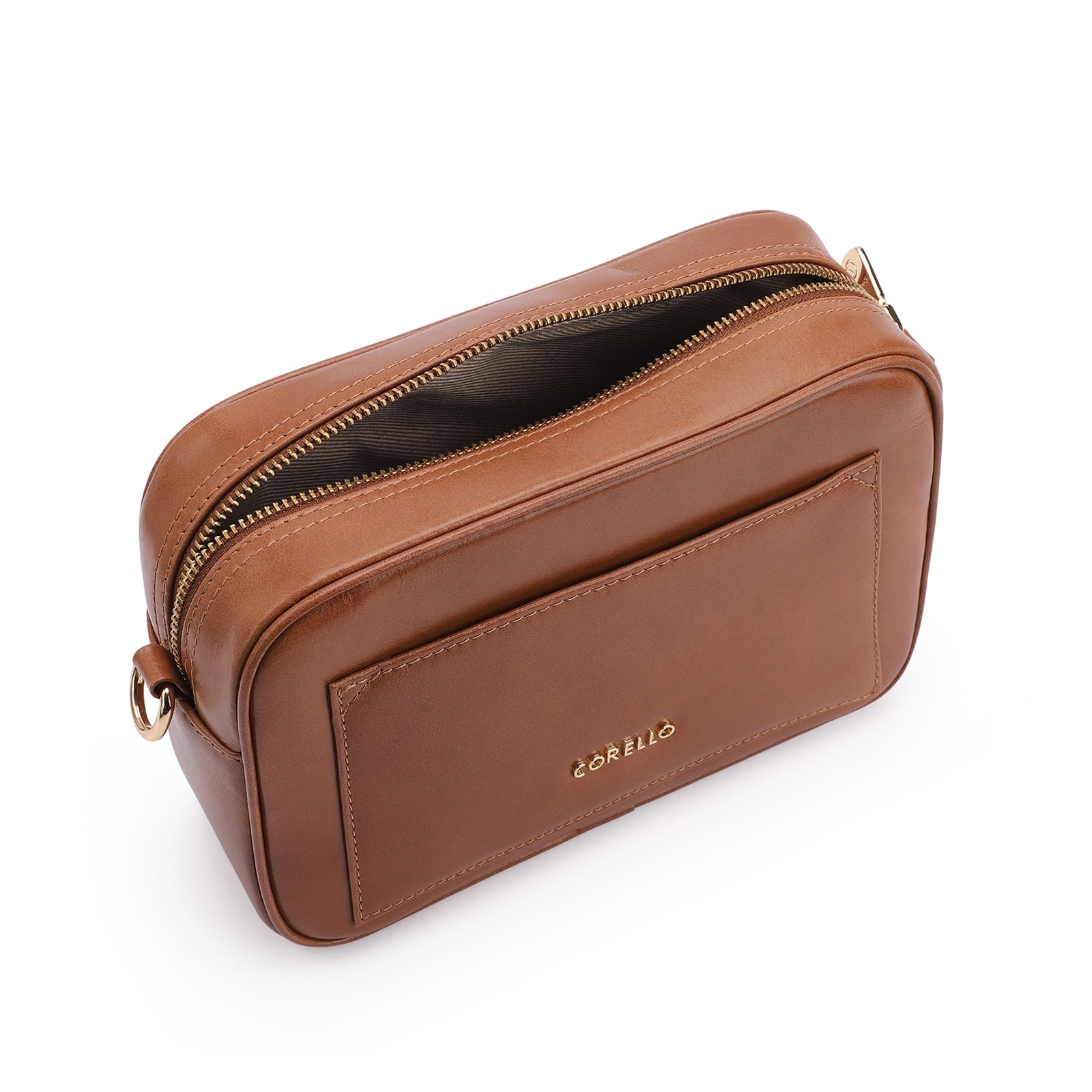 Bolsa Transversal Couro Marrom