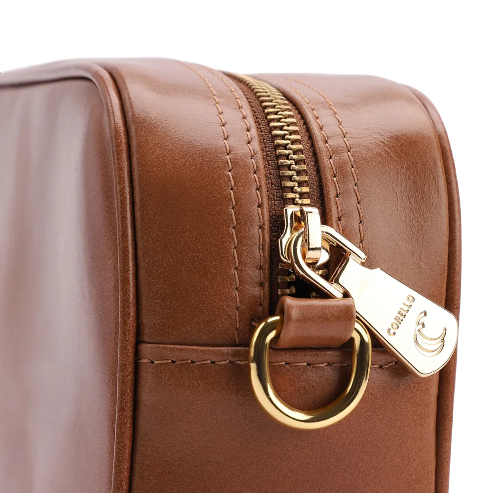 Bolsa Transversal Couro Marrom - imagem 5