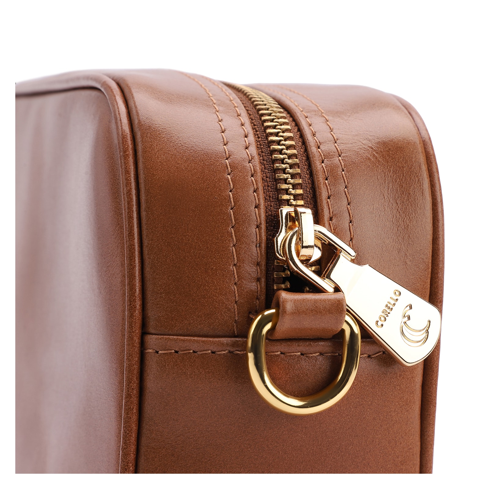 Bolsa Transversal Couro Marrom