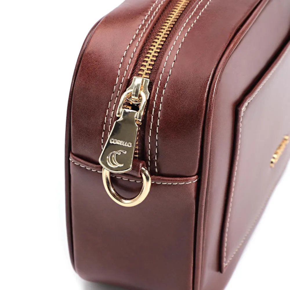 Bolsa Transversal Couro Marrom - imagem 7