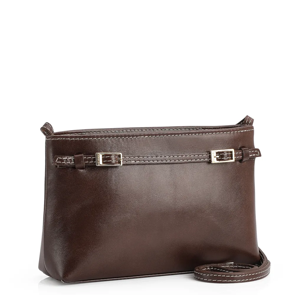 Bolsa Transversal Couro Marrom - imagem 3