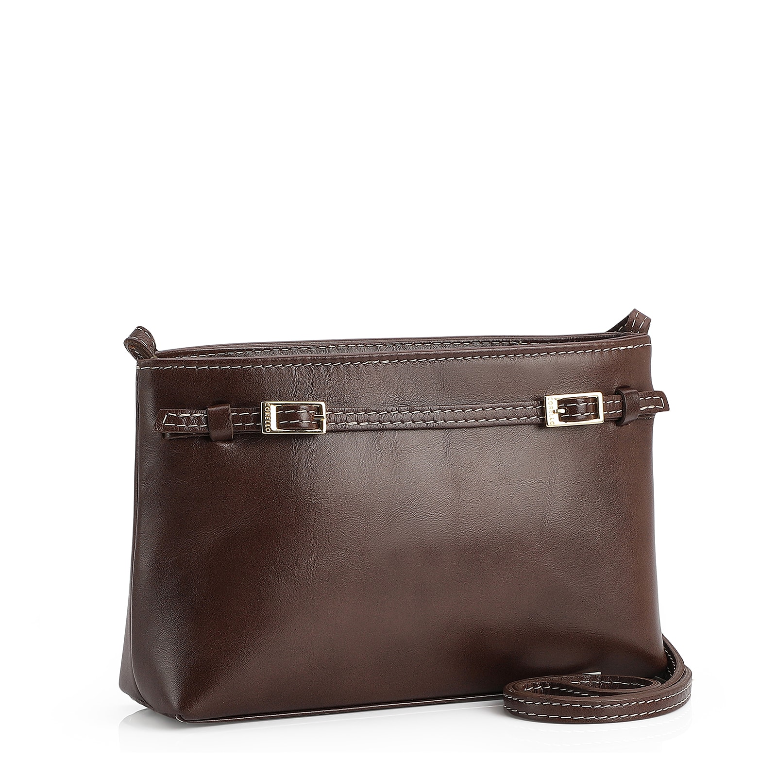 Bolsa Transversal Couro Marrom