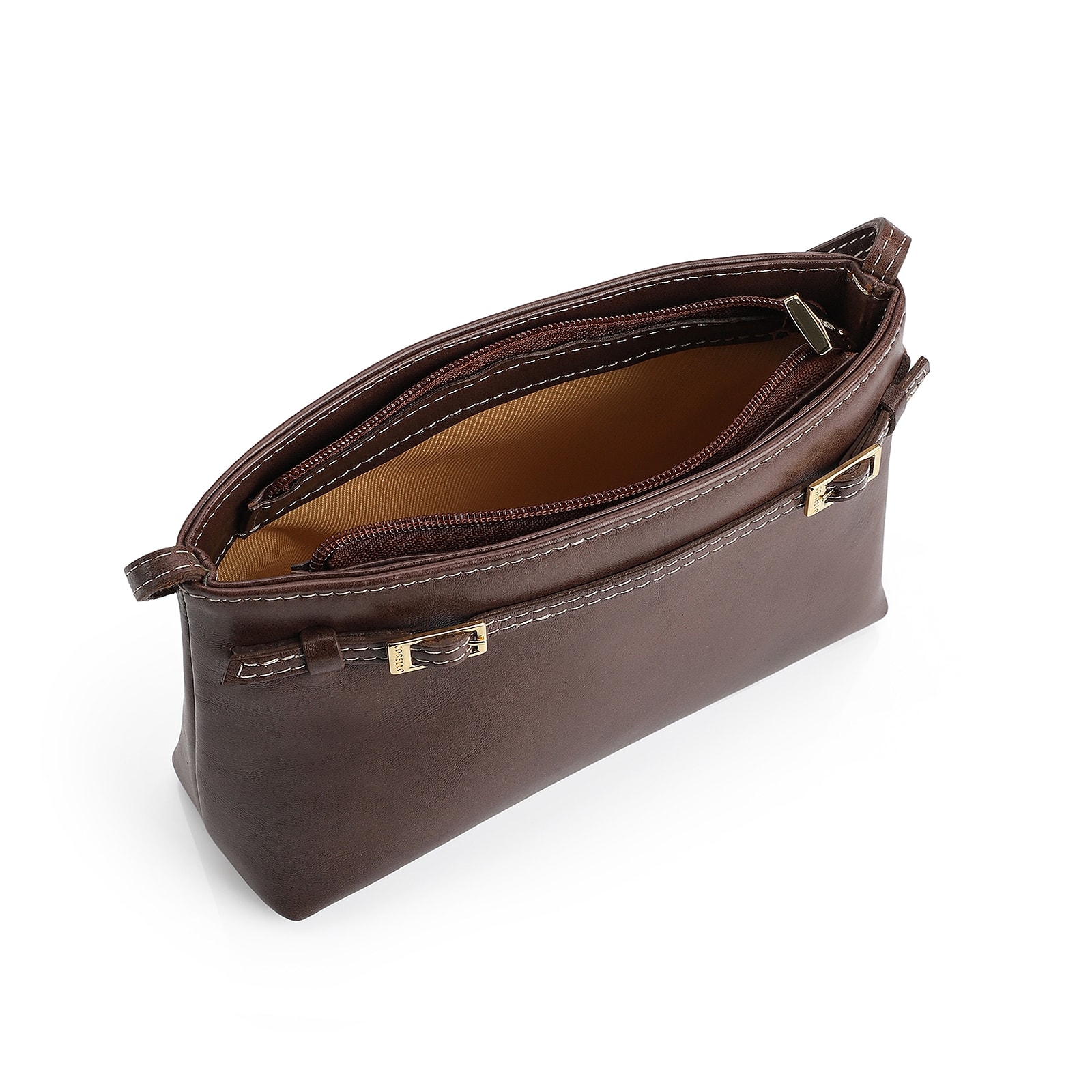 Bolsa Transversal Couro Marrom