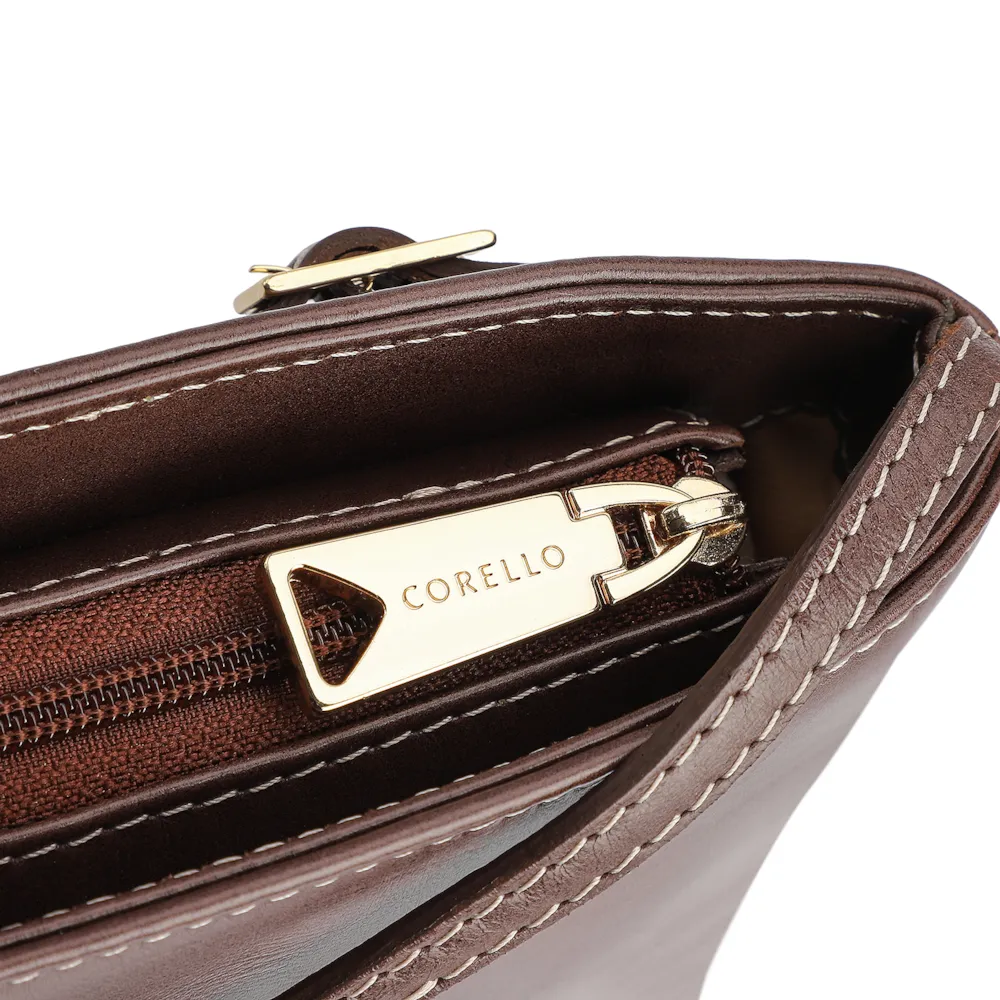 Bolsa Transversal Couro Marrom - imagem 6