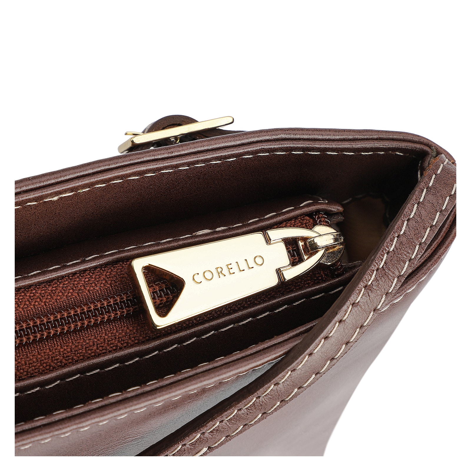 Bolsa Transversal Couro Marrom