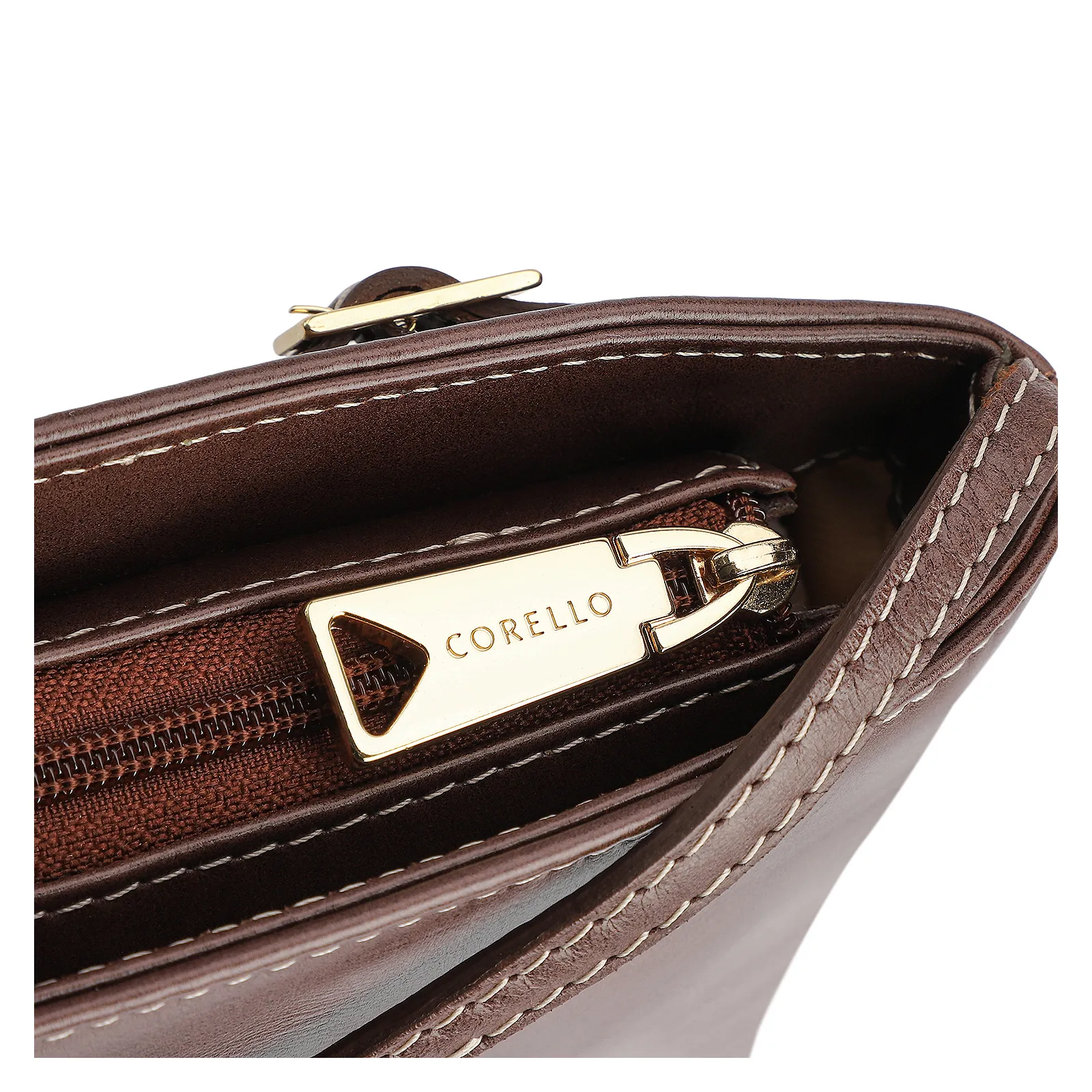 Bolsa Transversal Couro Marrom