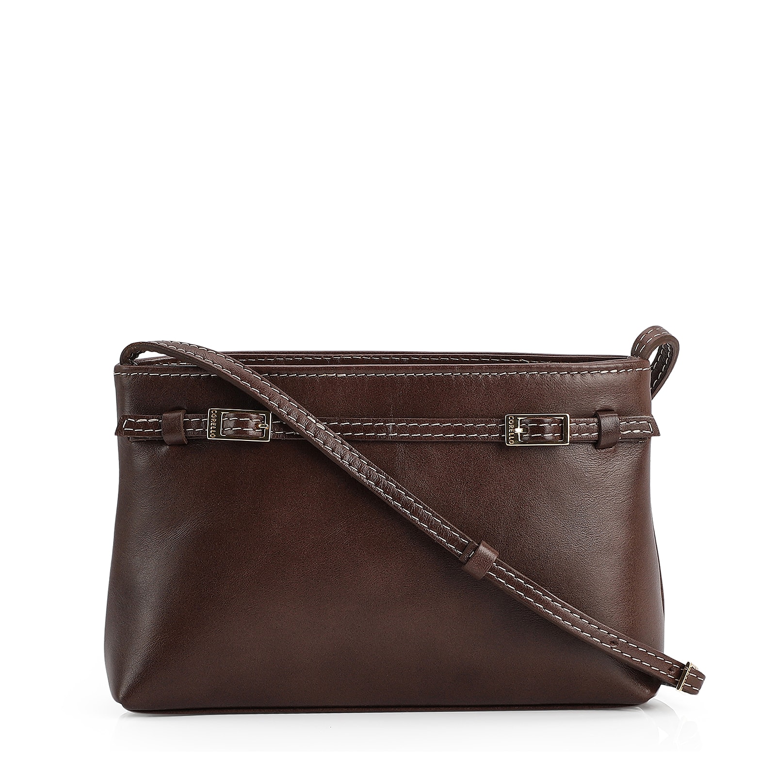 Bolsa Transversal Couro Marrom