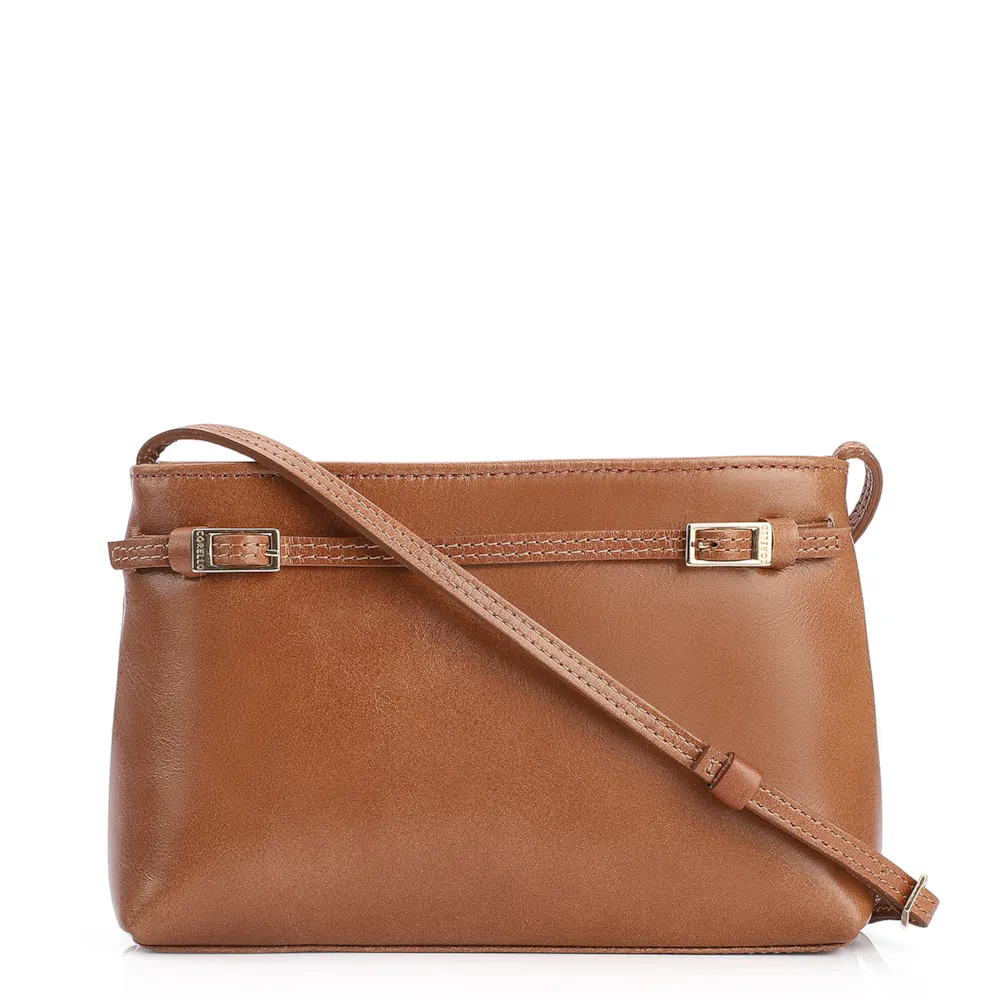 Bolsa Transversal Couro Marrom