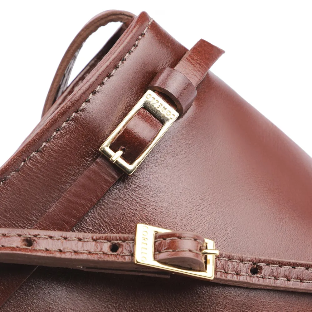 Bolsa Transversal Couro Marrom - imagem 5
