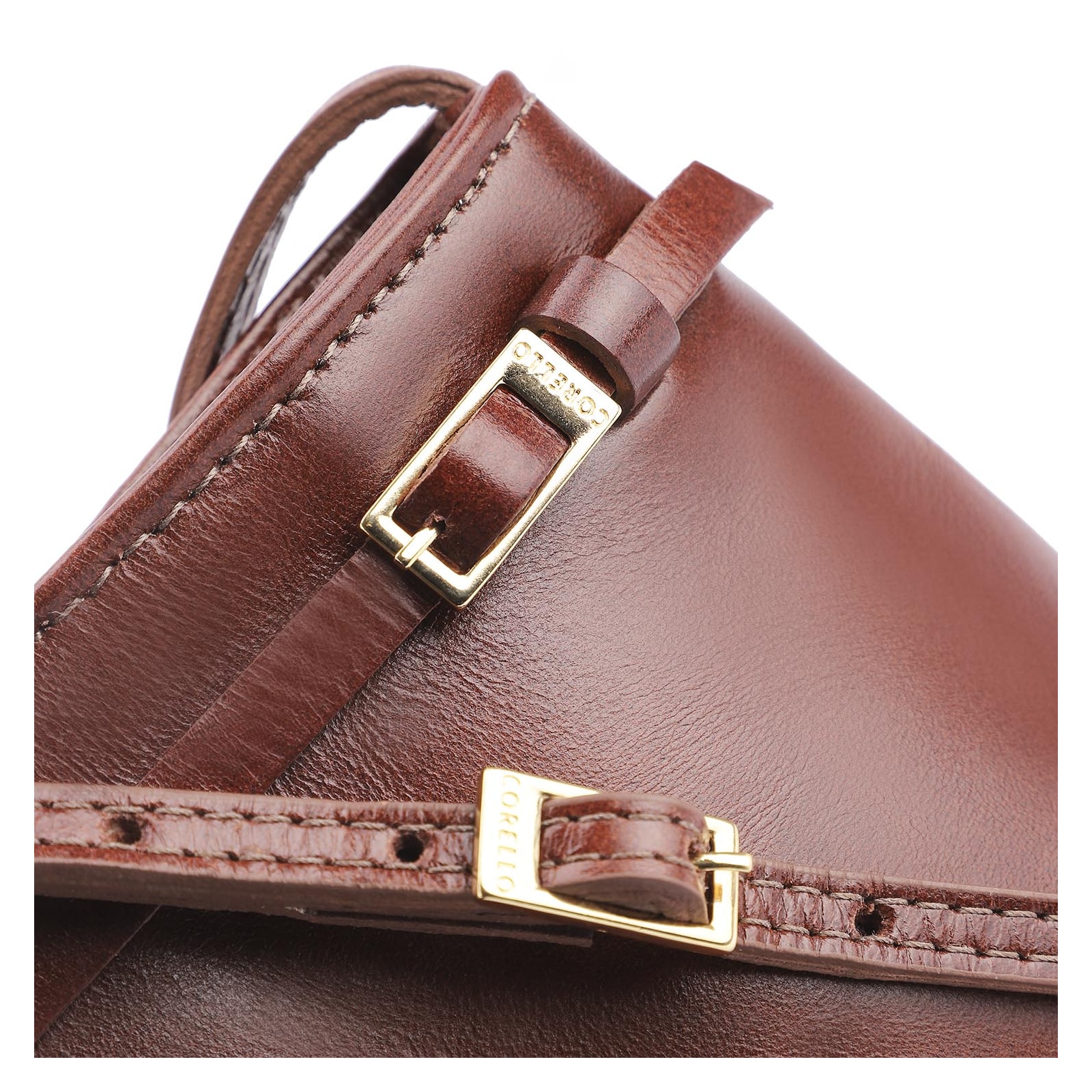 Bolsa Transversal Couro Marrom