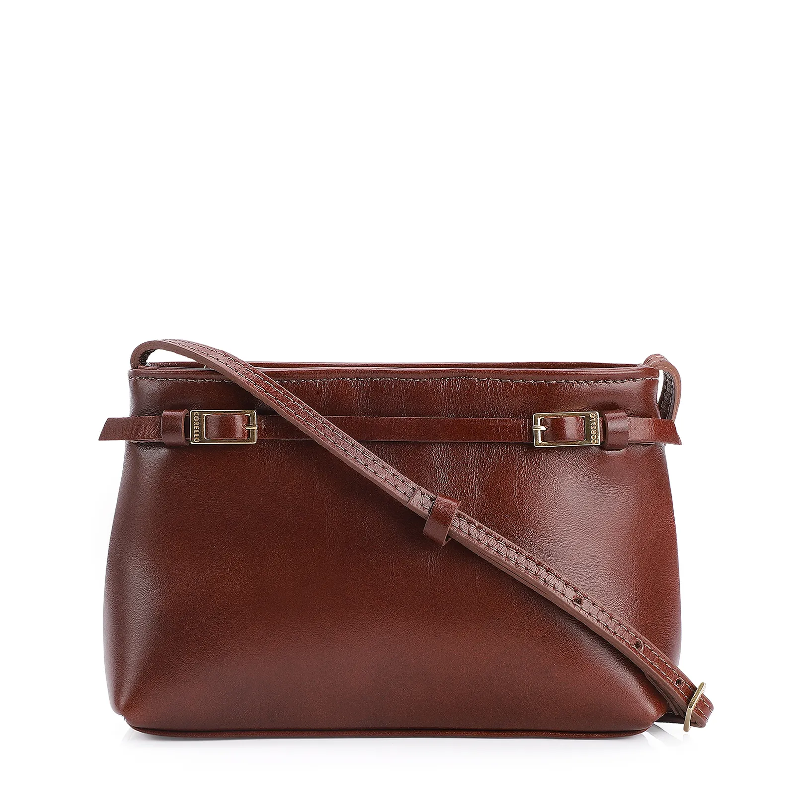 Bolsa Transversal Couro Marrom