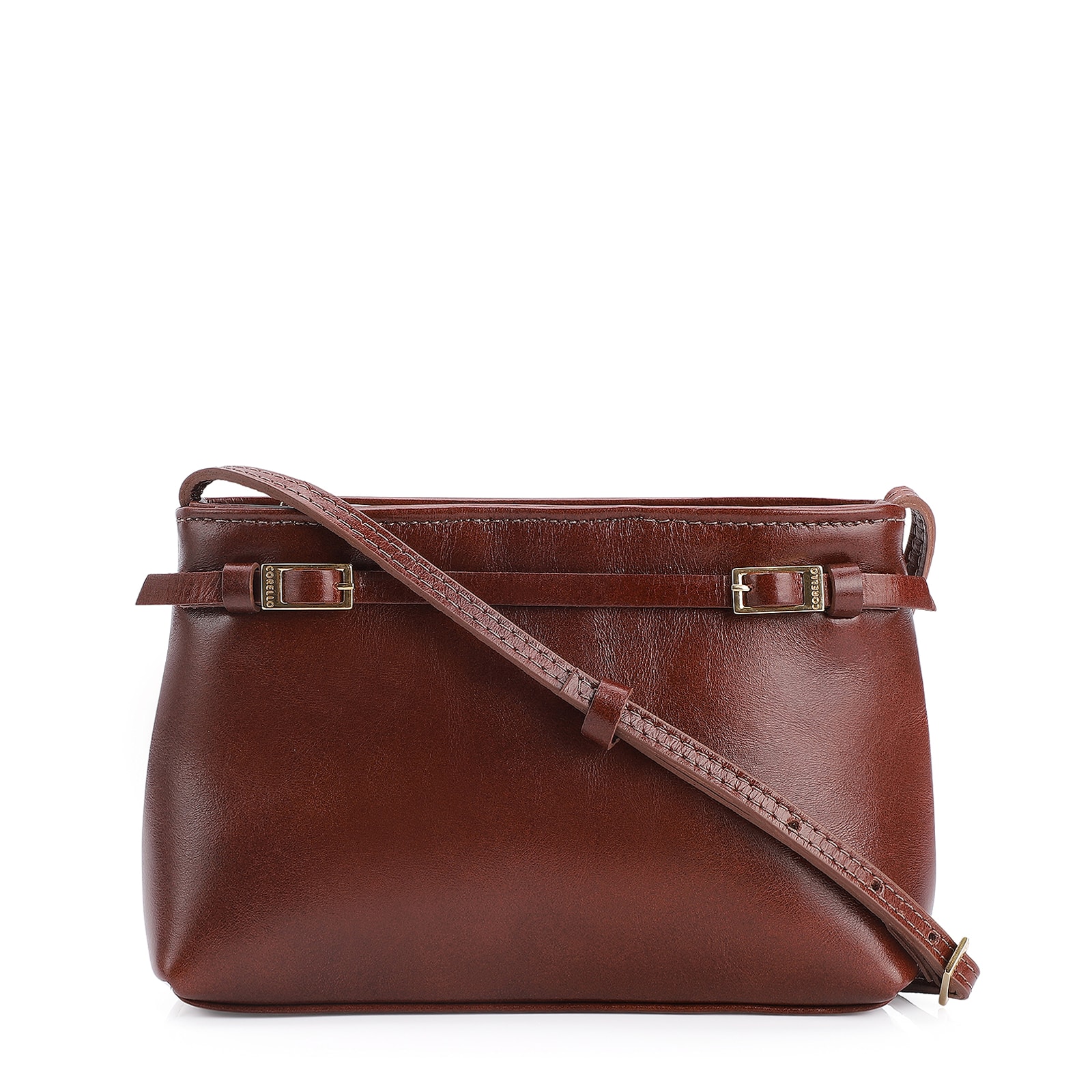 Bolsa Transversal Couro Marrom