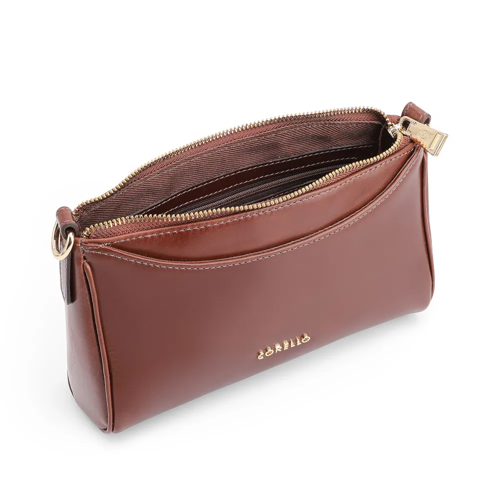 Bolsa Transversal Couro Marrom - imagem 4