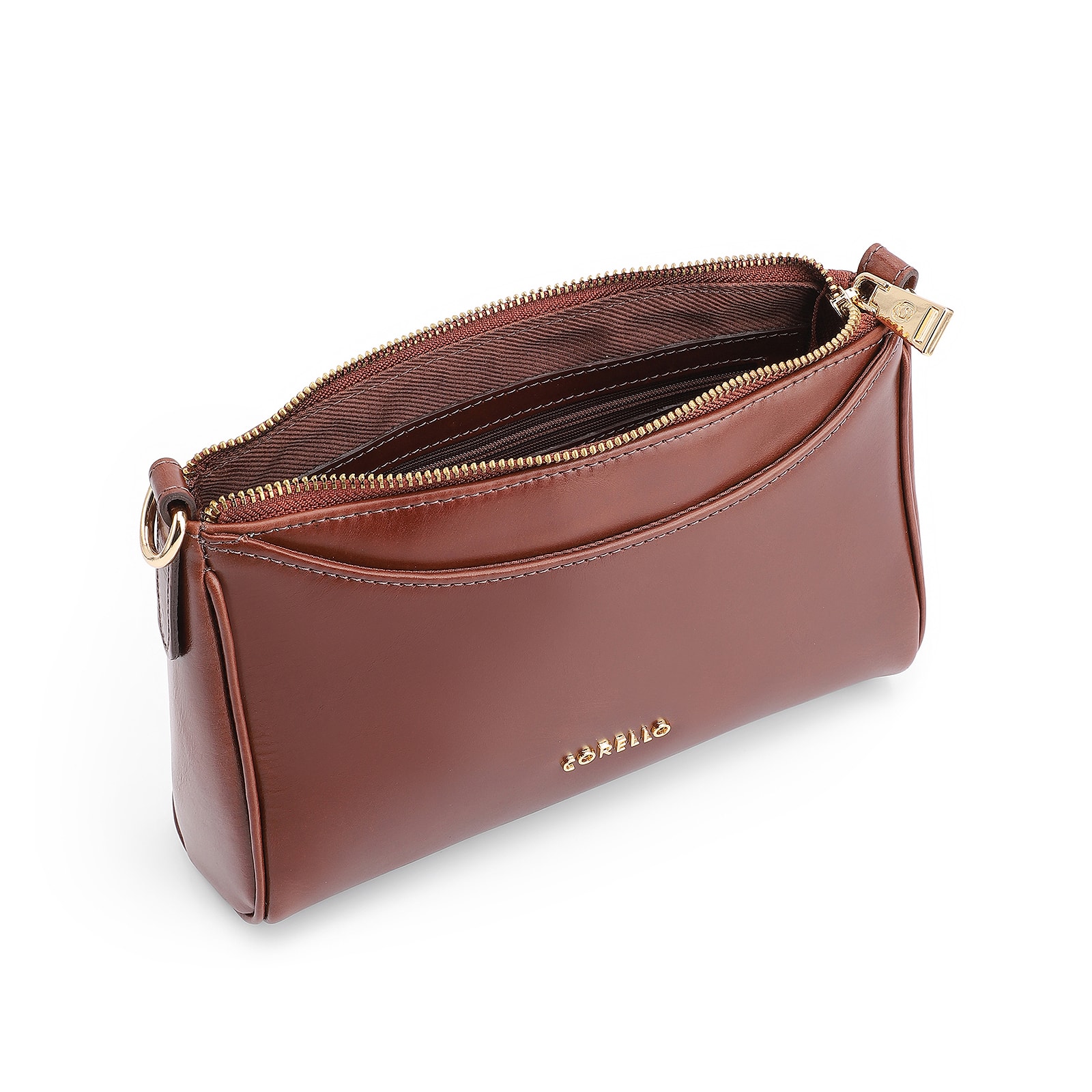 Bolsa Transversal Couro Marrom