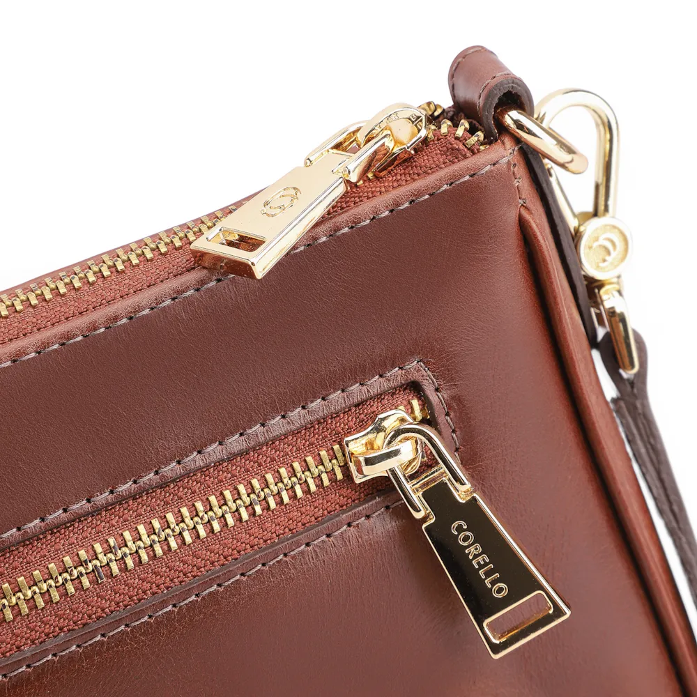 Bolsa Transversal Couro Marrom - imagem 7
