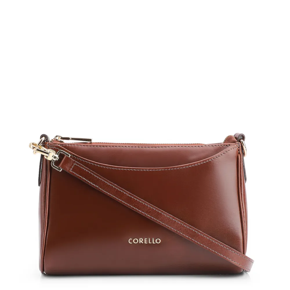Bolsa Transversal Couro Marrom