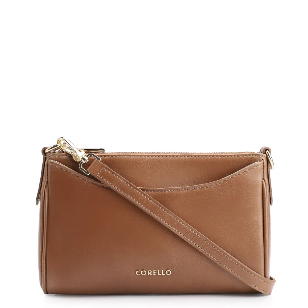 Bolsa Transversal Couro Marrom