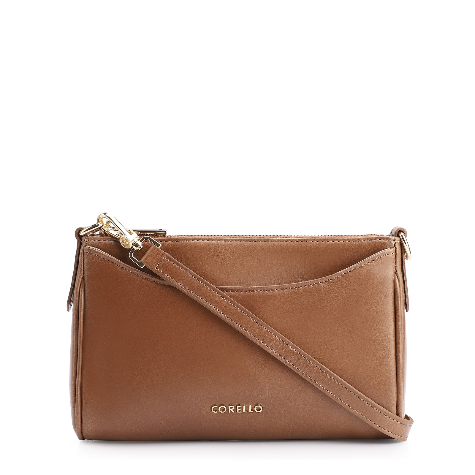 Bolsa Transversal Couro Marrom