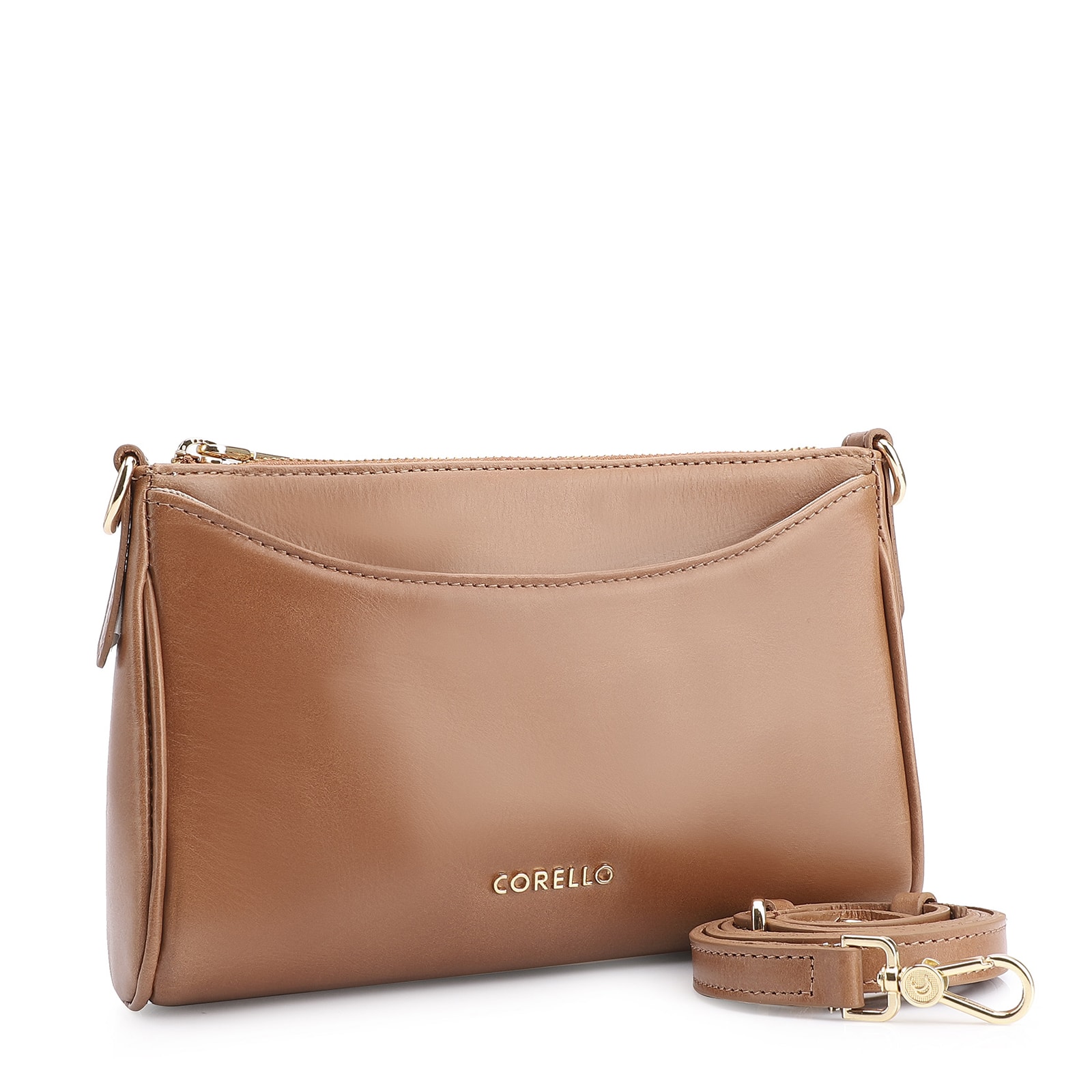 Bolsa Transversal Couro Marrom