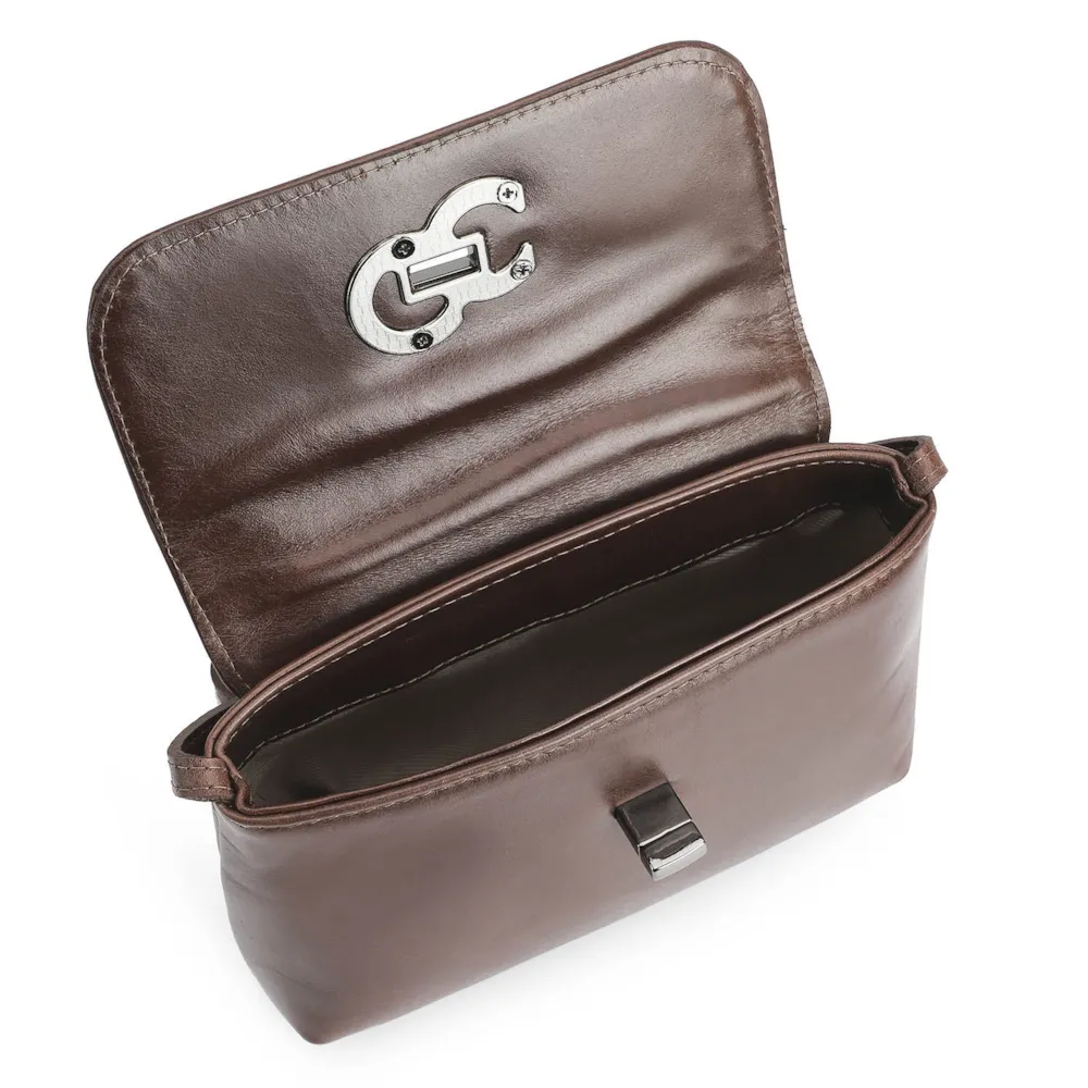 Bolsa Transversal Couro Marrom - imagem 4