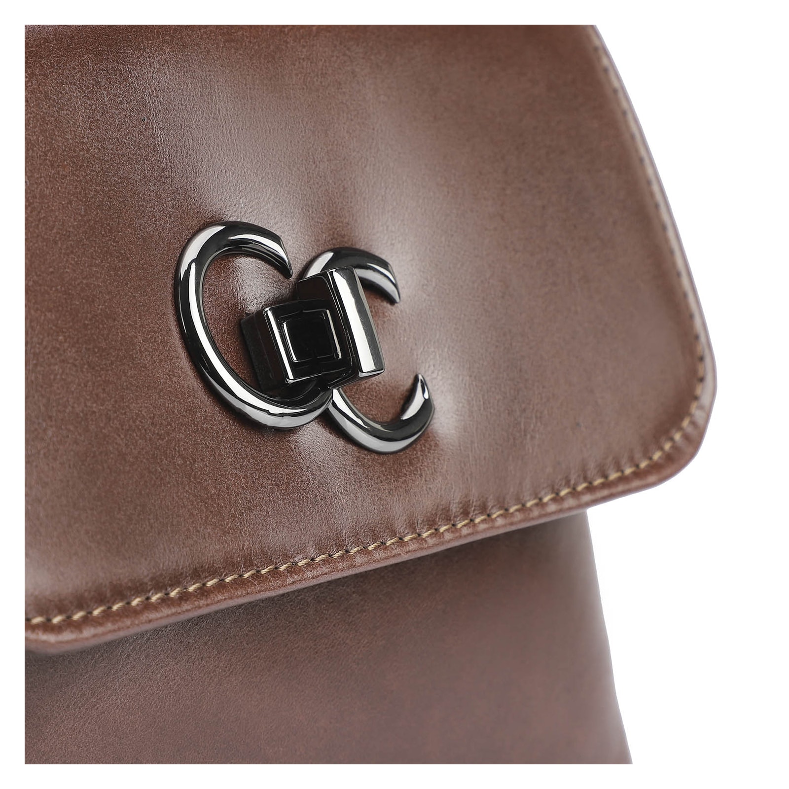 Bolsa Transversal Couro Marrom
