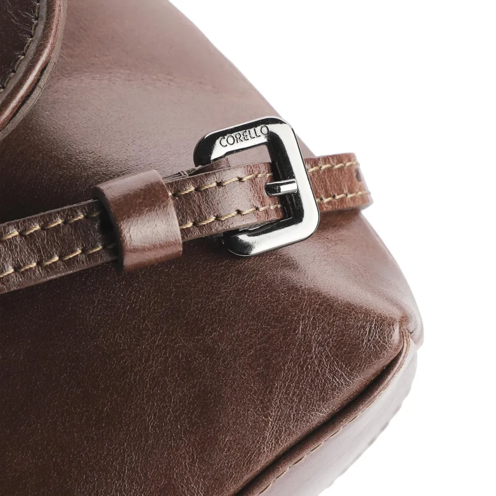 Bolsa Transversal Couro Marrom - imagem 6
