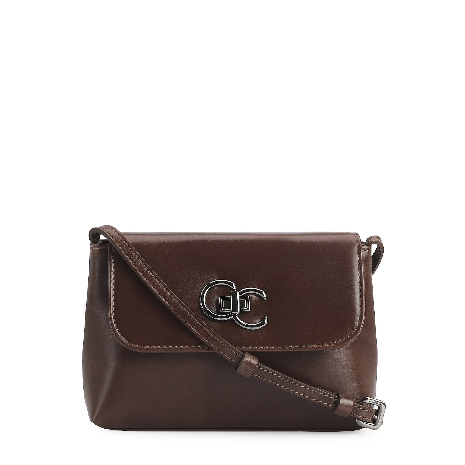 Bolsa Transversal Couro Marrom