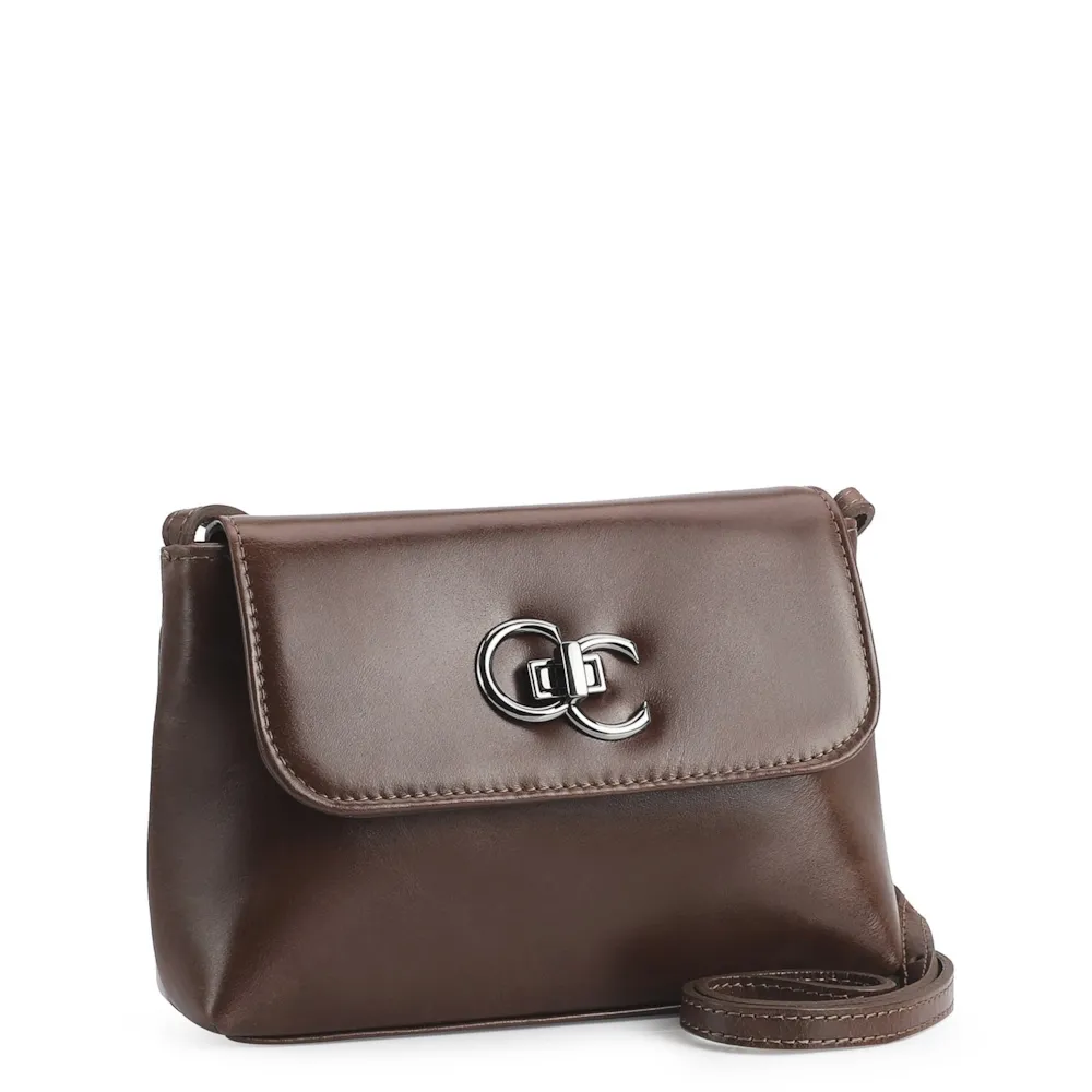 Bolsa Transversal Couro Marrom - imagem 2