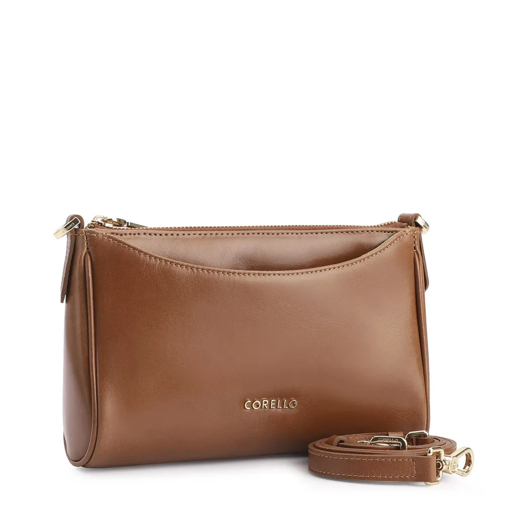 Bolsa Transversal Couro Marrom - imagem 2